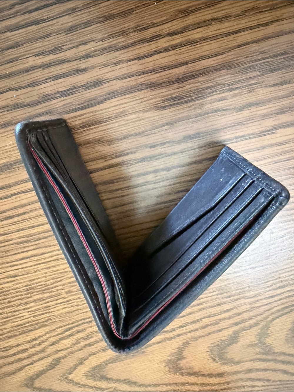 Tumi Black Canvas and Leather Slim Card Case - Picture 4 of 4